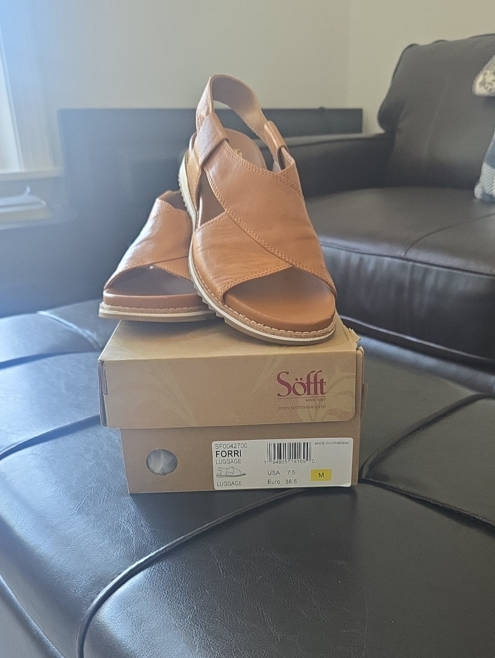 Sofft Forri Luggage Slingback Sandals
